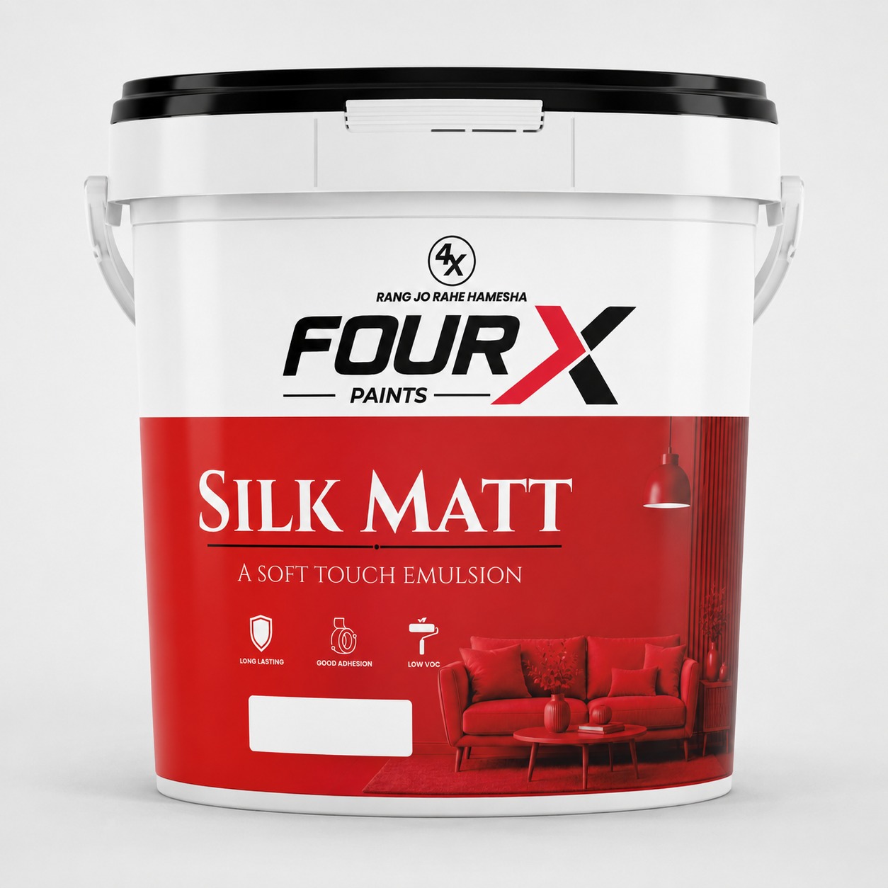 FourX Glow premium washable emulsion bucket